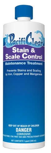 PacifiClear F065001012PC Stain and Scale Control Chemical, 1 qt
